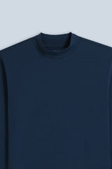 T-SHIRT LUPETTO MANICA LUNGA BLEU