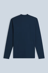 T-SHIRT LUPETTO MANICA LUNGA BLEU