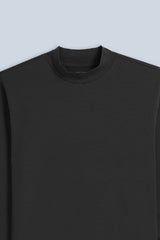 T-SHIRT LUPETTO MANICA LUNGA NERO