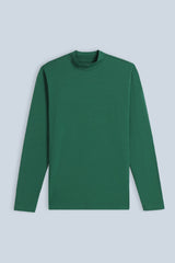 T-SHIRT LUPETTO MANICA LUNGA VERDE BOSCO