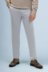 PANTALONI CHINOS SLIM FIT GRIGIO CHIARO