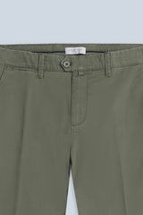 PANTALONI CHINOS SLIM FIT VERDE MILITARE