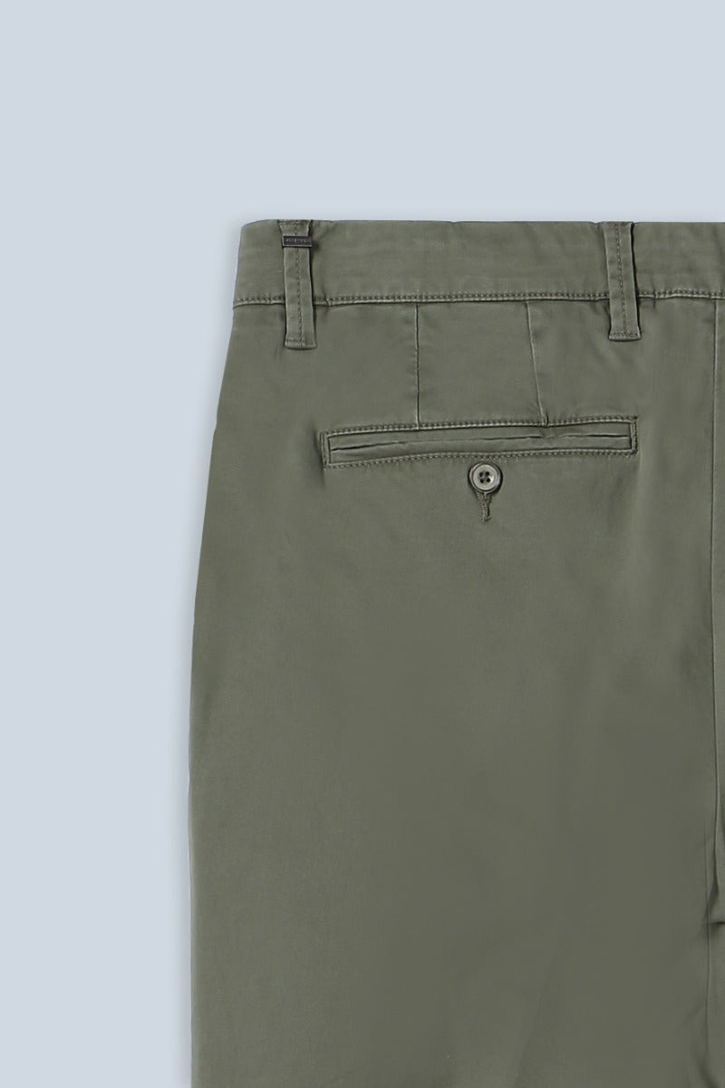 PANTALONI CHINOS SLIM FIT VERDE MILITARE