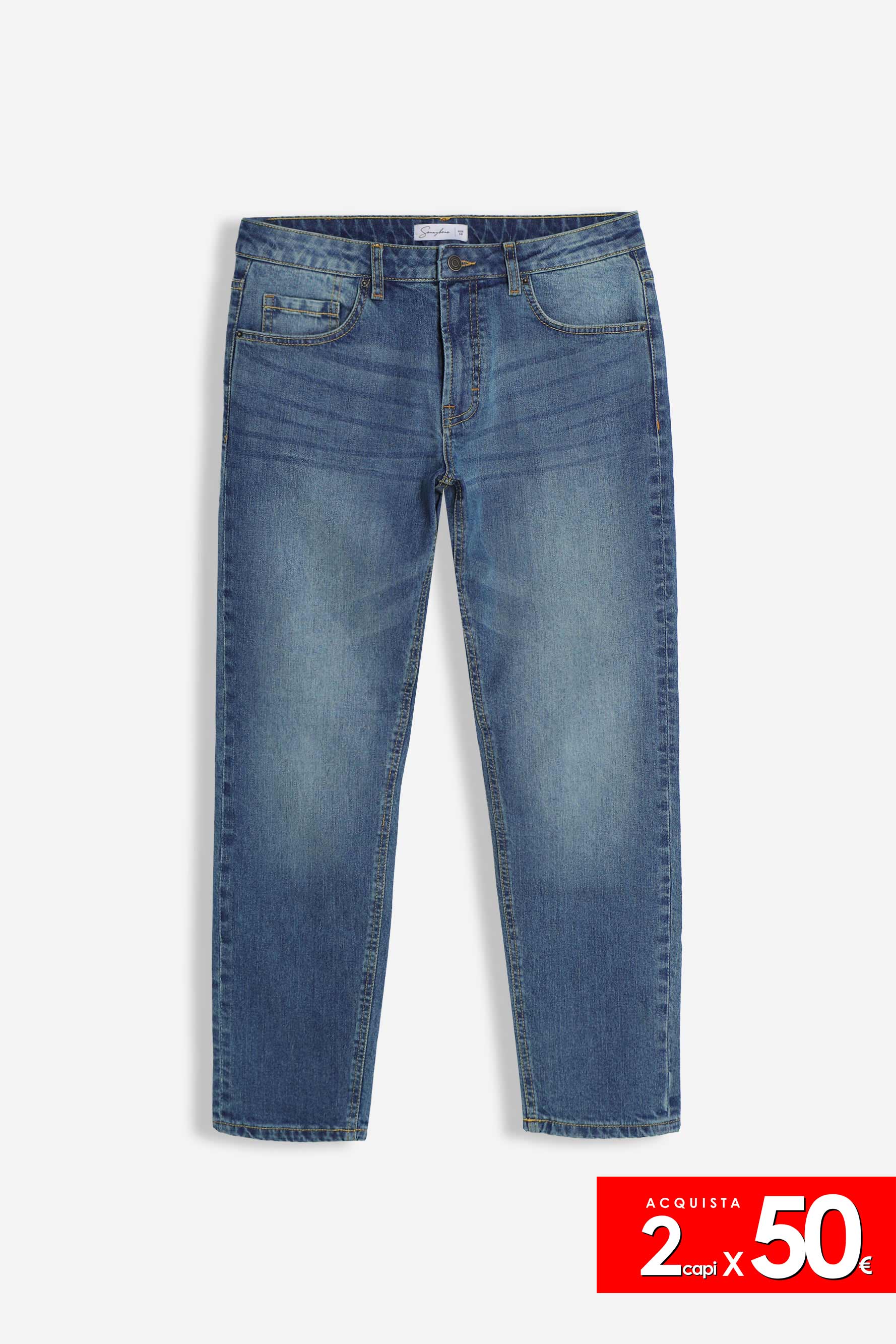 DENIM REGULAR FIT INDACO