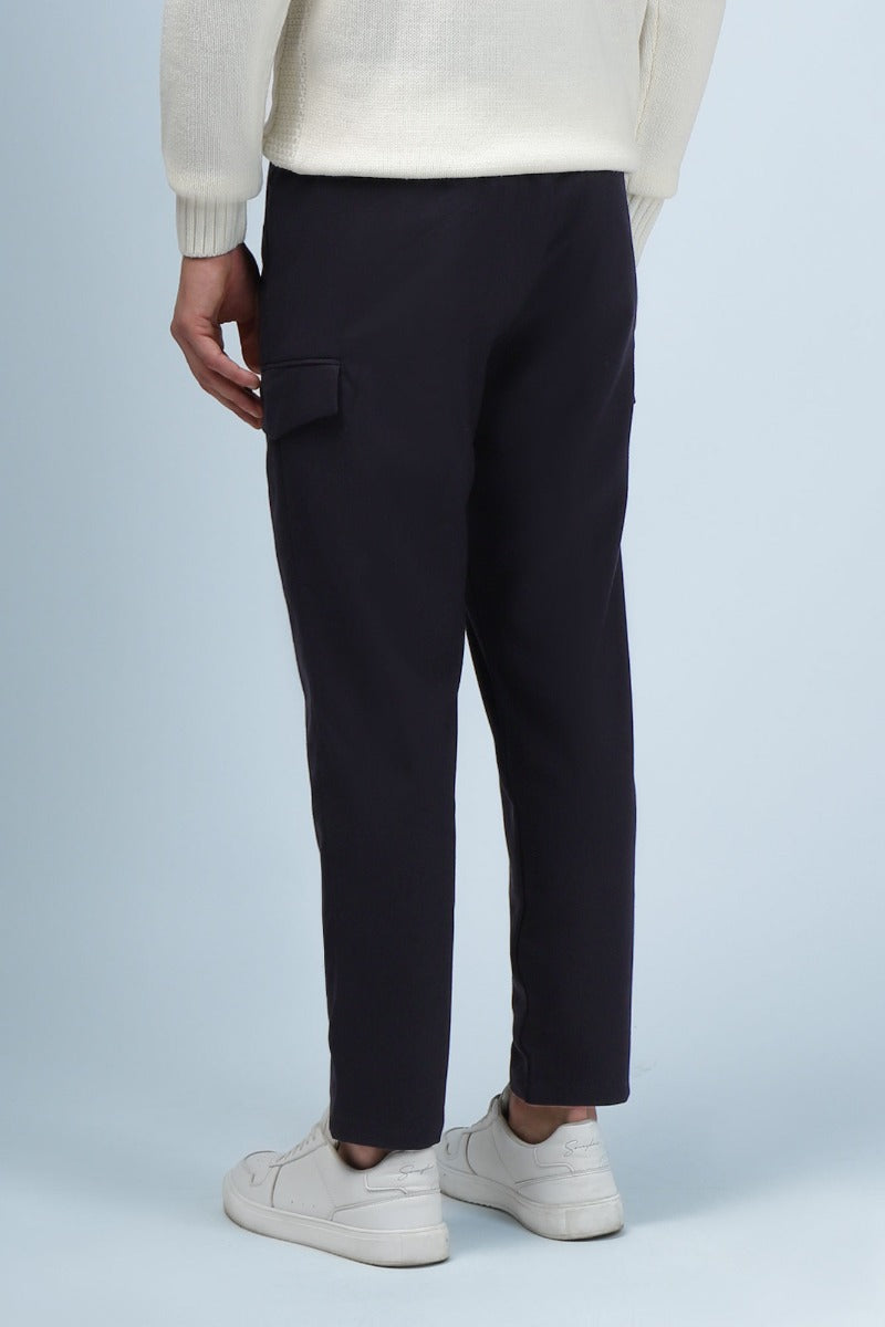 PANTALONI JOGGER CON TASCONI BLEU