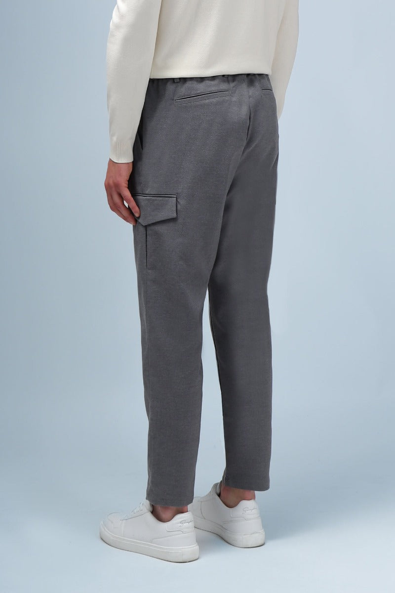 PANTALONI JOGGER CON TASCONI M GRIGIO