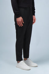 PANTALONI JOGGER CON TASCONI NERO