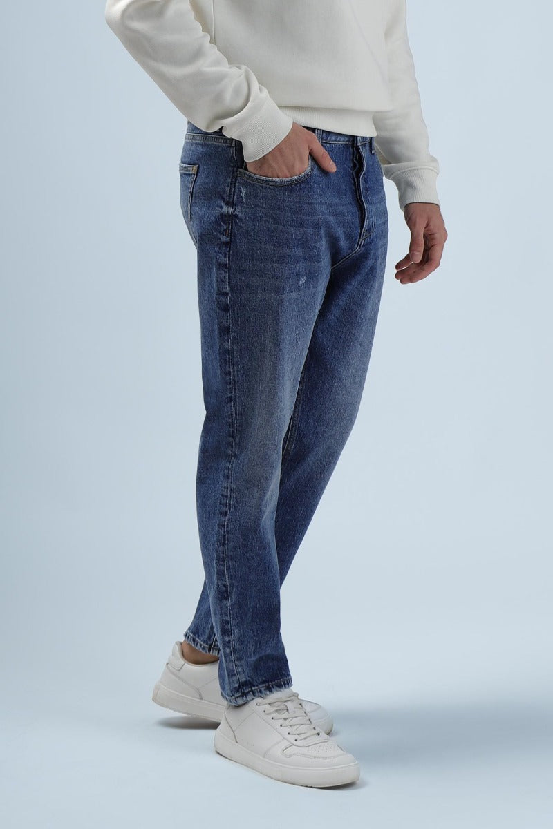 JEANS CARROT FIT BLEU - Sonnybono