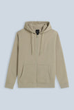 FELPA CON ZIP E CAPPUCCIO BEIGE - Sonnybono