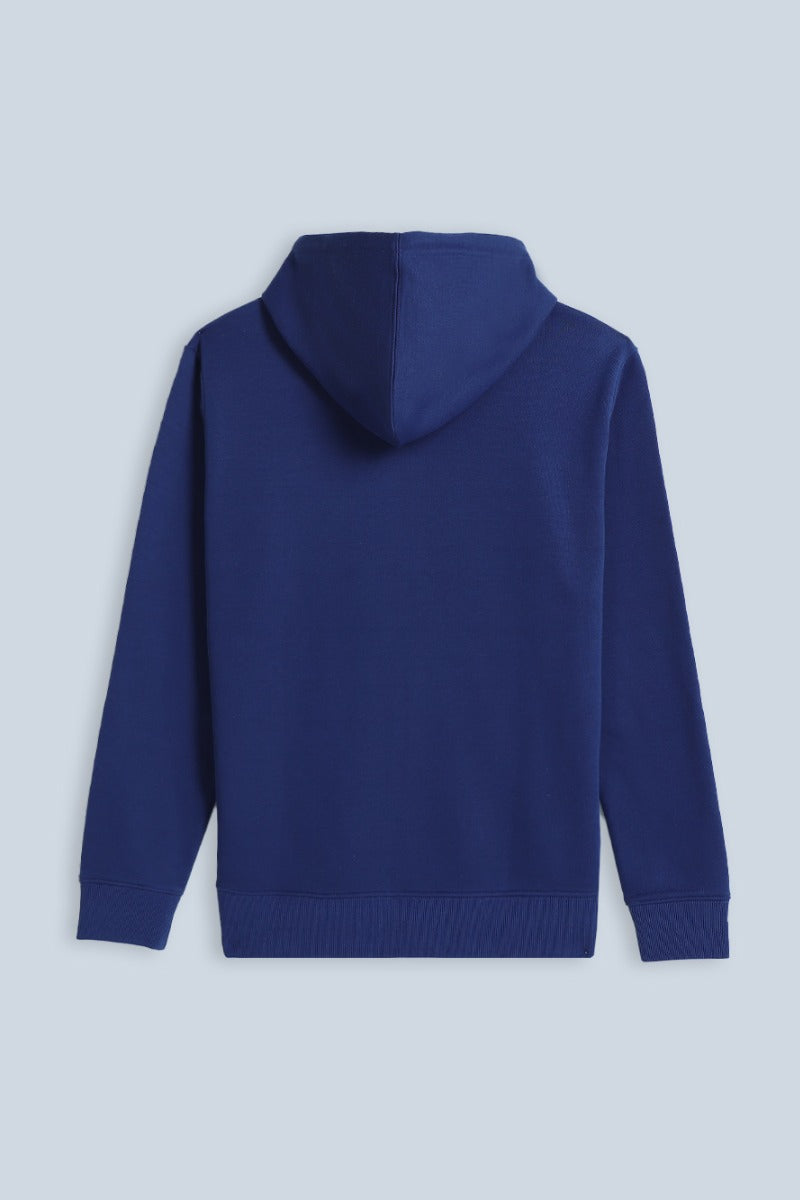 FELPA CON ZIP E CAPPUCCIO BLUETTE