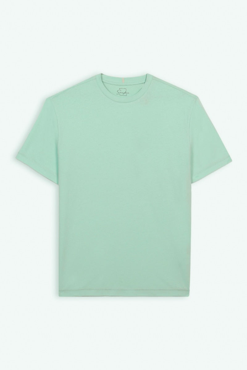 T-SHIRT BASIC VERDE ACQUA