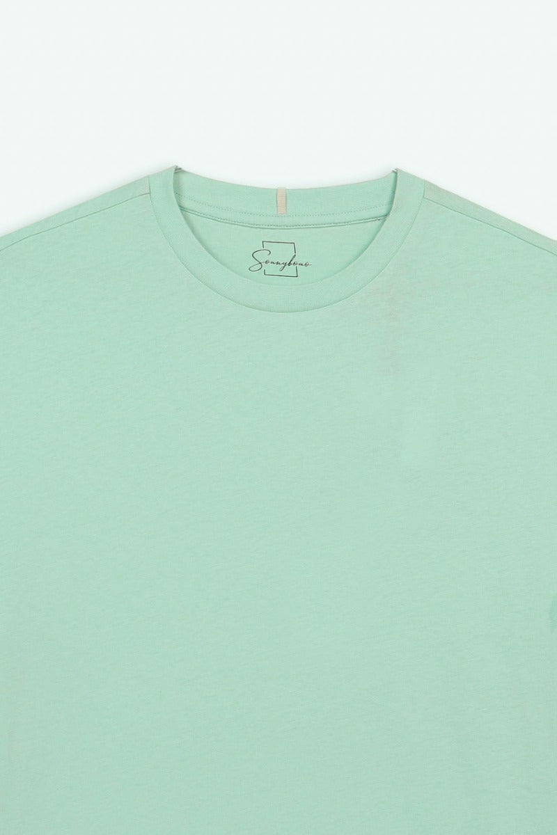 T-SHIRT BASIC VERDE ACQUA