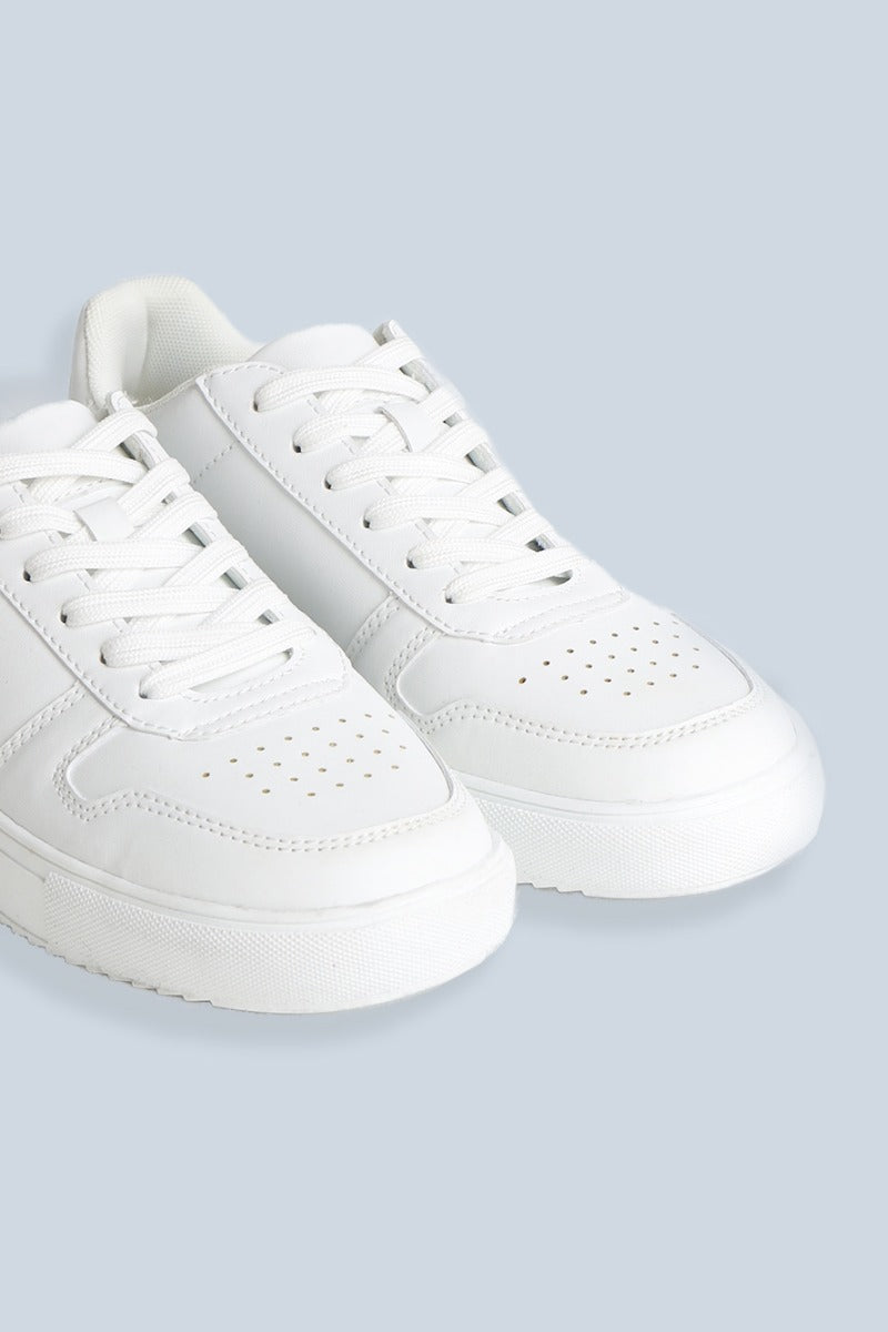 SNEAKERS IN ECOPELLE BIANCO