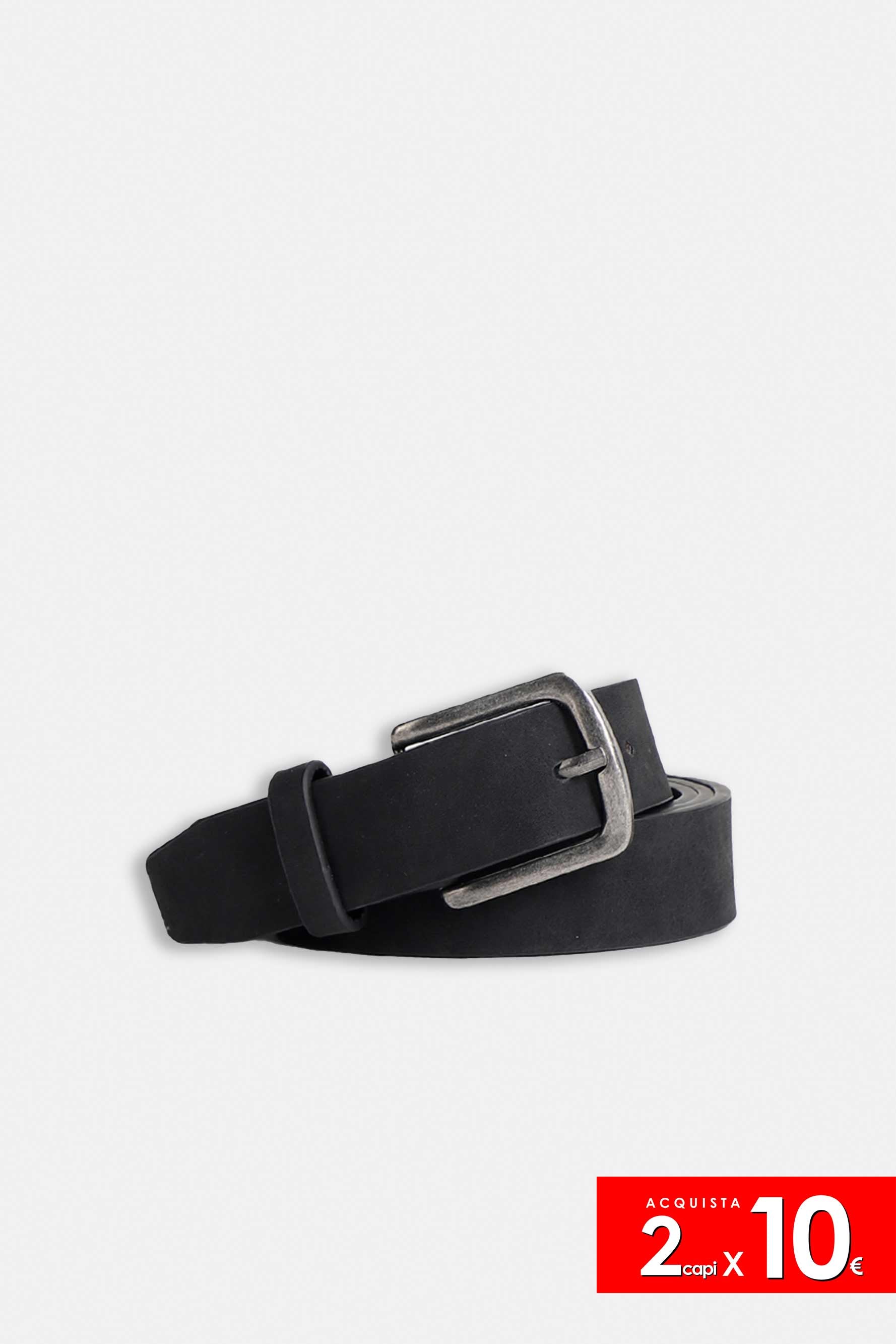 CINTURA BASIC EFFETTO PELLE NERO