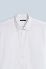 CAMICIA BASIC IN POPELINE BIANCO