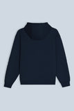 FELPA CON CAPPUCCIO COMFORT FIT BLEU - Sonnybono