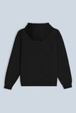 FELPA CON CAPPUCCIO COMFORT FIT NERO - Sonnybono