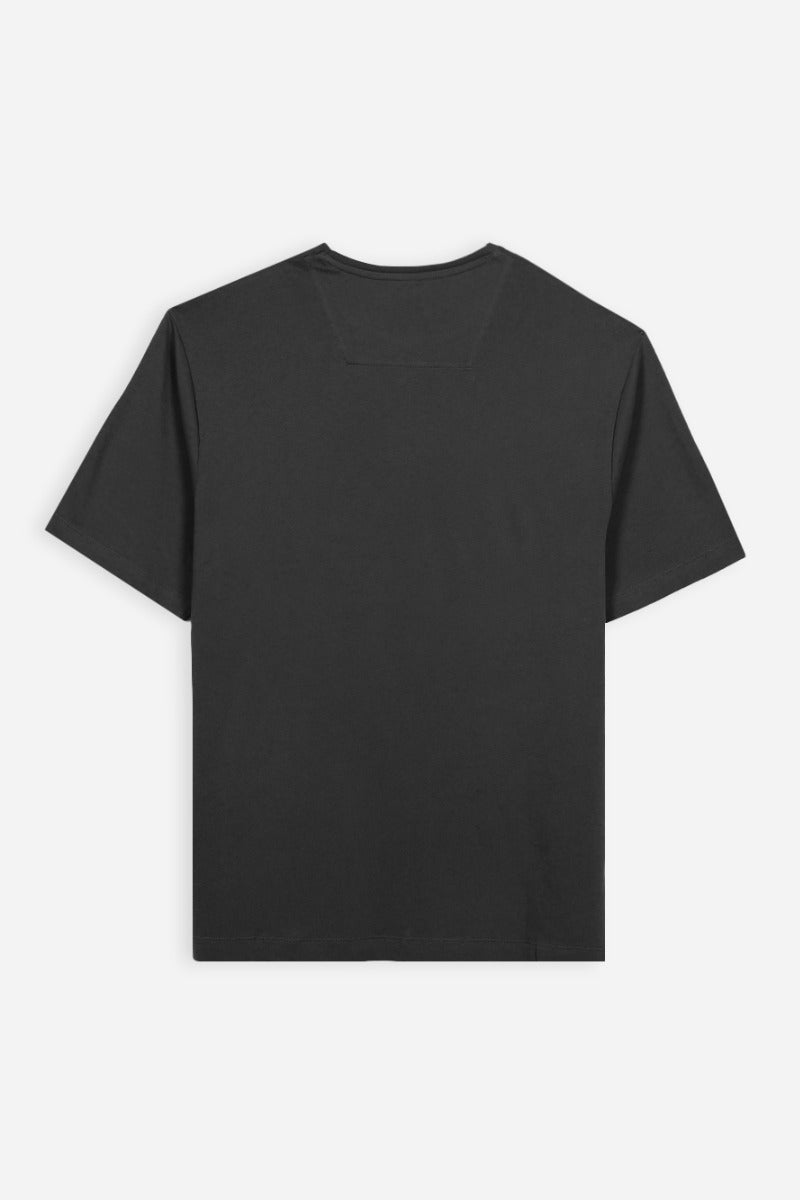 T-SHIRT GIROCOLLO CON TASCHINO NERO - Sonnybono