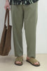 PANTALONE JOGGER  MORBIDO VERDE MILITARE