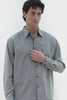 OVERSHIRT FANTASIA A RIGHE GRIGIO
