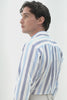 CAMICIA COTONE SLUB F AZZURRO