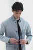 GIUBBOTTO OVERSHIRT DENIM CELESTE