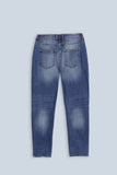 JEANS SLIM CROPPED INDACO - Sonnybono