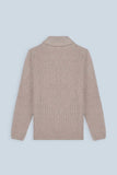 CARDIGAN COLLO SCIALLATO SASSO - Sonnybono