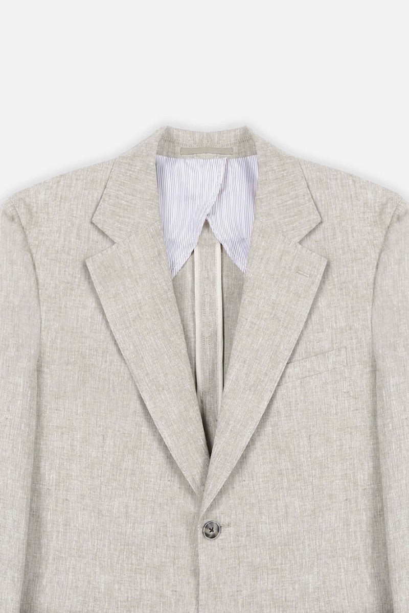GIACCA IN MISTO LINO BEIGE