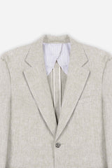 GIACCA IN MISTO LINO BEIGE