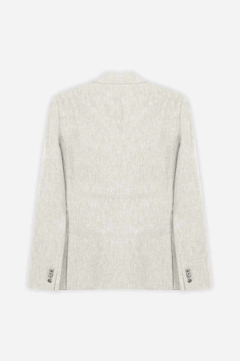 GIACCA IN MISTO LINO BEIGE