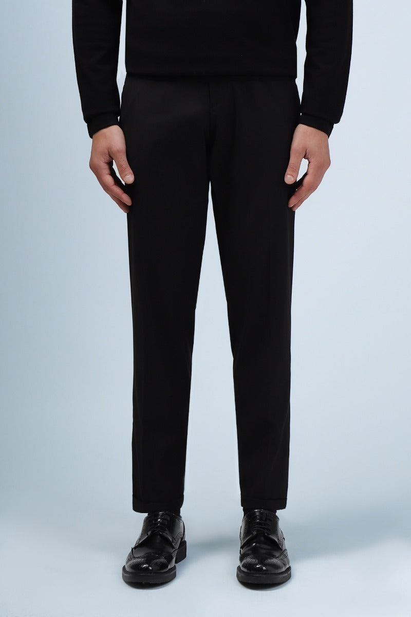 PANTALONI DA COMPLETO SLIM FIT NERO