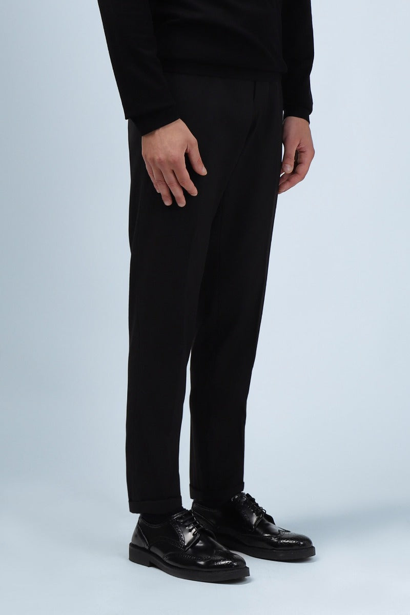 PANTALONI DA COMPLETO SLIM FIT NERO