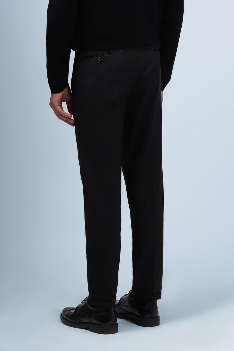 PANTALONI DA COMPLETO SLIM FIT NERO