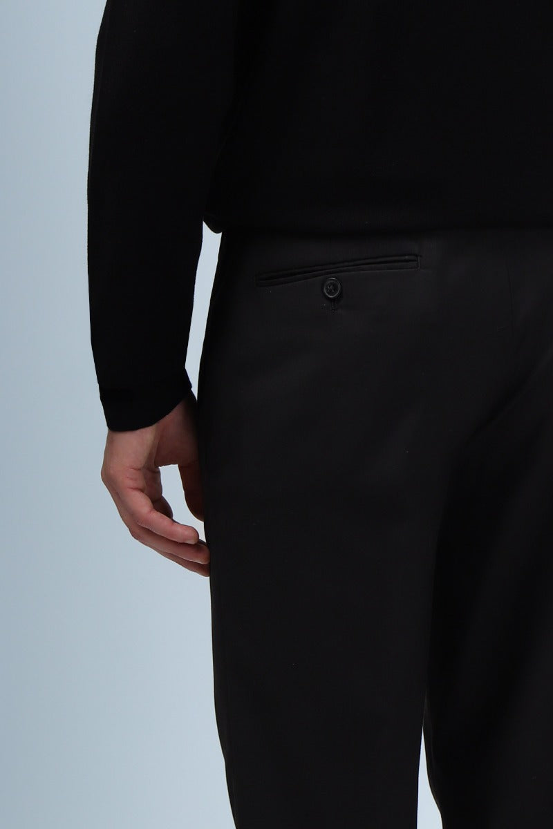 PANTALONI DA COMPLETO SLIM FIT NERO