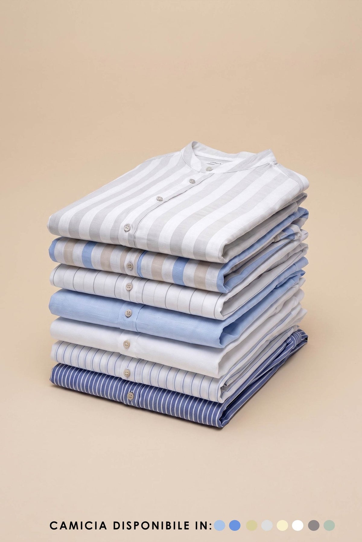 2X CAMICIA COLLO COREANO