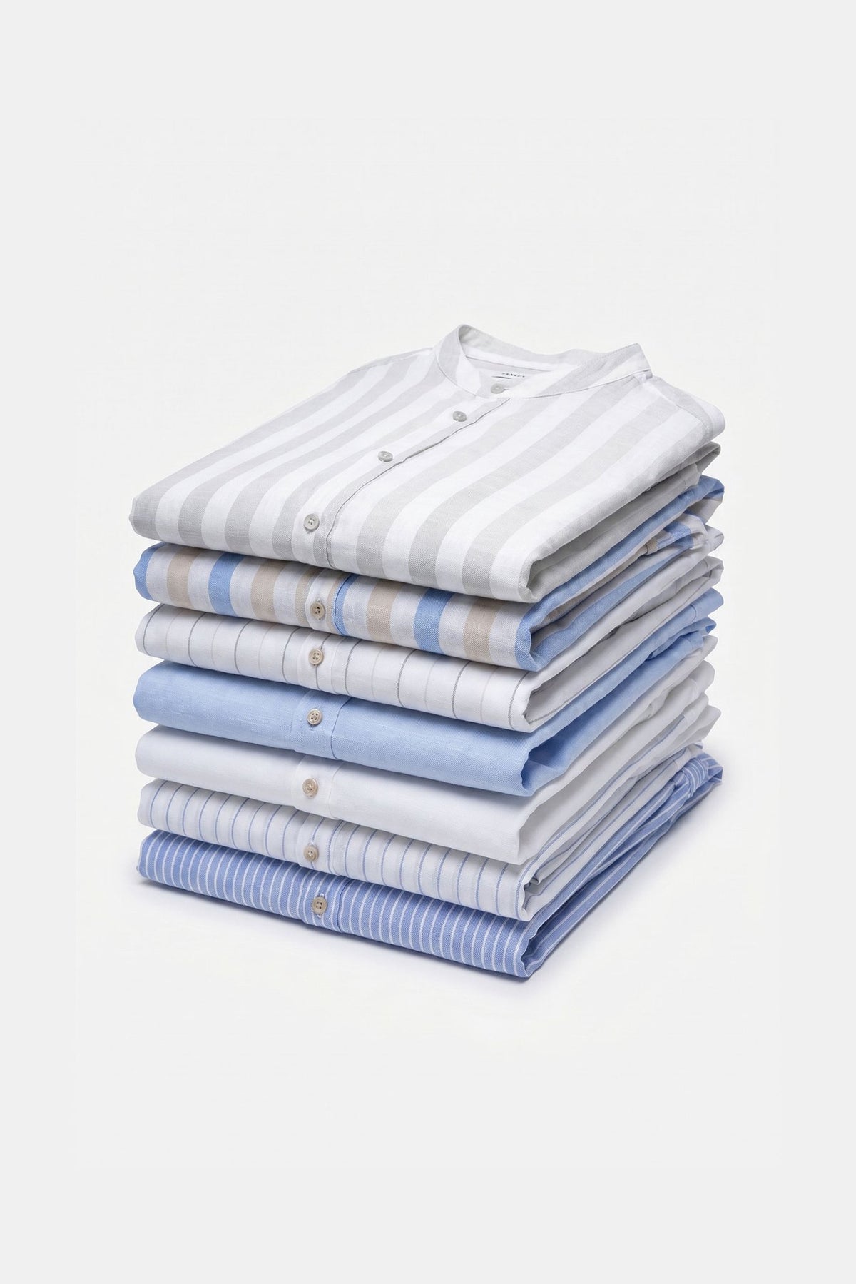 2X CAMICIA COLLO COREANO