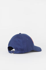 berretto baseball con ricamo blu