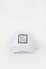 berretto trucker con mesh bianco