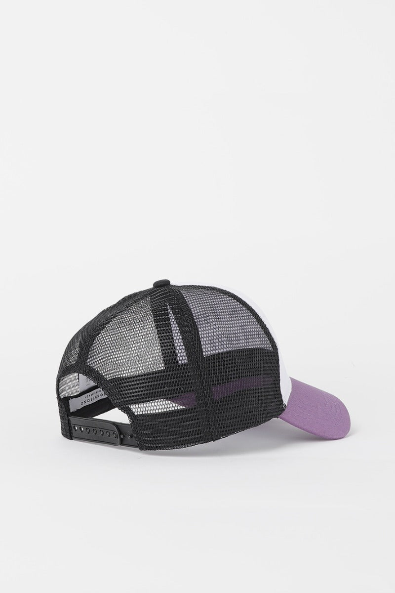 berretto trucker con mesh viola