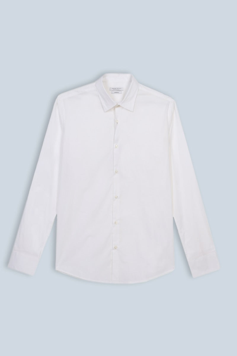 CAMICIA STRETCH BASIC BIANCO