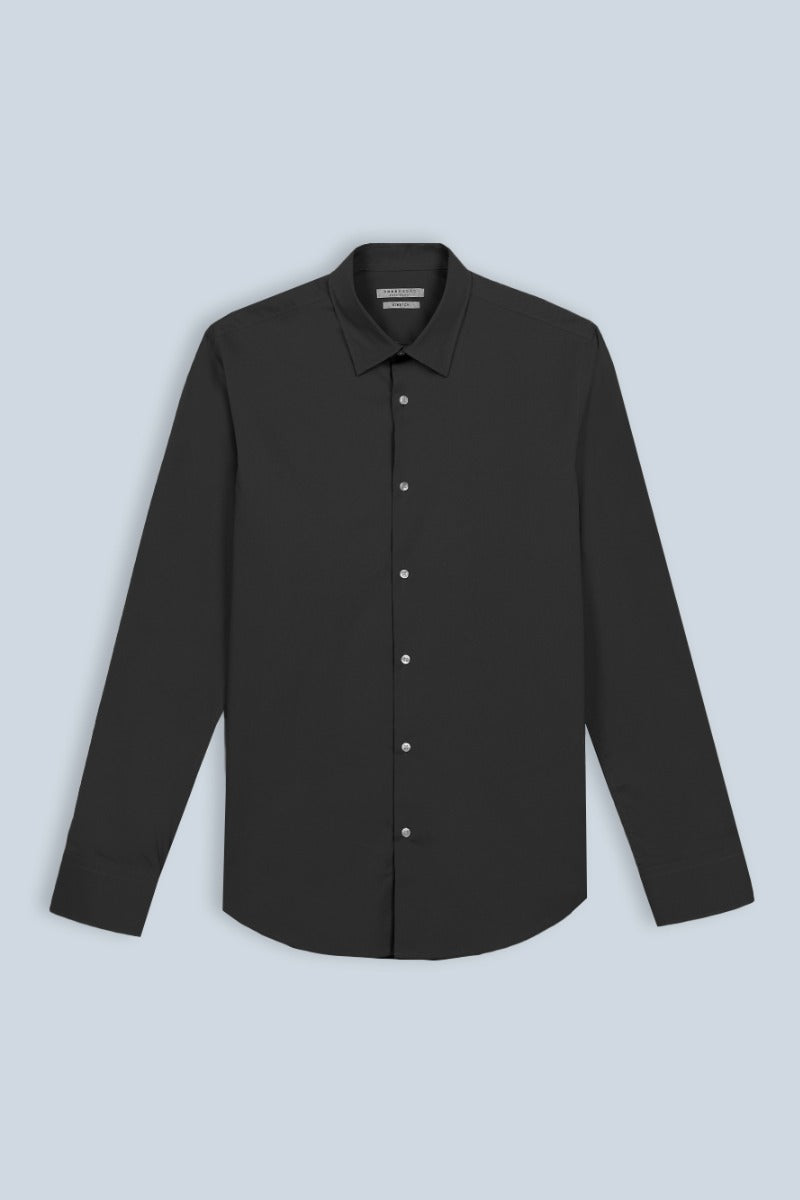 CAMICIA STRETCH BASIC NERO