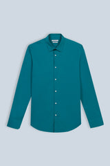 CAMICIA STRETCH BASIC VERDE SMERALDO