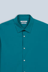 CAMICIA STRETCH BASIC VERDE SMERALDO