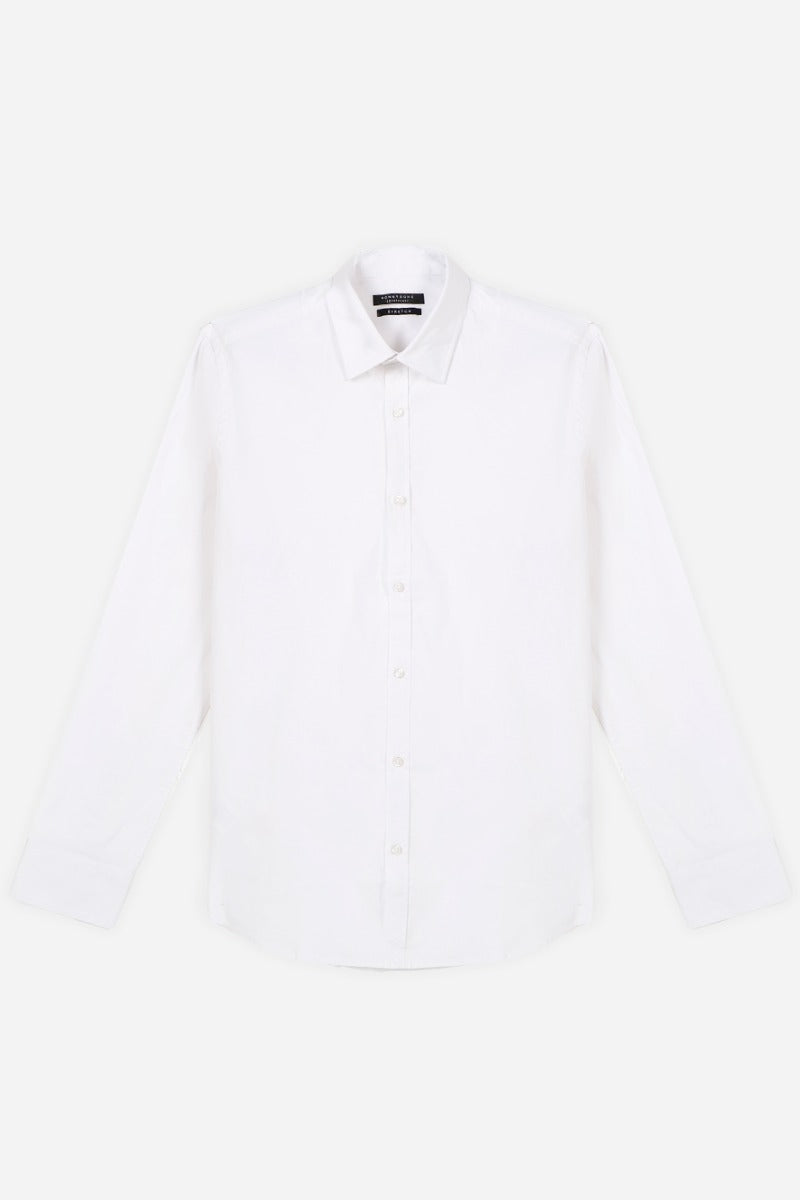 CAMICIA STRETCH BASIC BIANCO