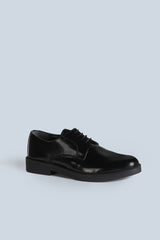 SCARPA STRINGATA DERBY LISCIO NERO