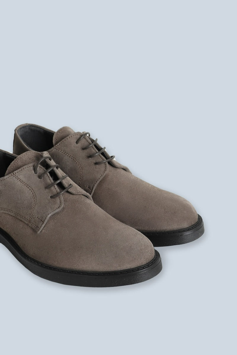 SCARPA IN CAMOSCIO CON LACCI BEIGE - Sonnybono