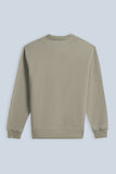 FELPA GIROCOLLO CON STAMPA 3D COMFORT FIT BEIGE - Sonnybono