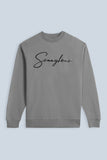 FELPA GIROCOLLO CON STAMPA 3D COMFORT FIT GRIGIO - Sonnybono