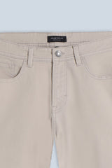 PANTALONI 5 TASCHE GABARDINA COMFORT BEIGE